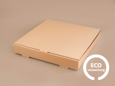 Bio-Papier-Pizzabox braun 42,5 x 42,5 cm (16 in)