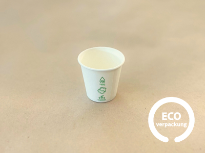 Bio Papierbecher PLASTIC FREE 100 ml (4 oz)