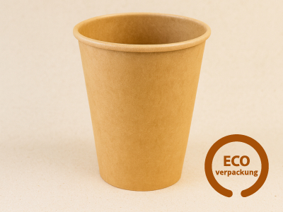 Bio Papierbecher ECO CUP braun 300 ml (12 oz)