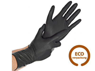 Nitril-Einweg-Handschuhe puderfrei schwarz XL