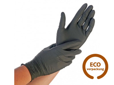Nitril-Einweg-Handschuhe puderfrei schwarz XL