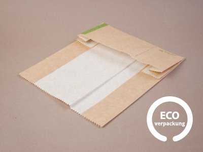 Bio Papiertüte THERMA perforiert braun 20,3 x 5,1 x 23 cm