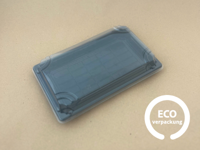 PET Sushibox 24,7 x 15,5 x 3 cm mit Deckel