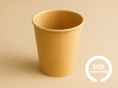 Bio Papierbecher PLASTIC FREE 16 oz BRAUN