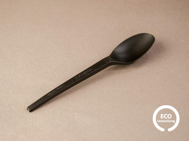 Löffel CPLA schwarz 16,5 cm 