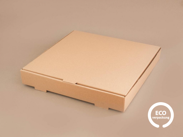 Bio-Papier-Pizzabox braun 42,5 x 42,5 cm (16 in)