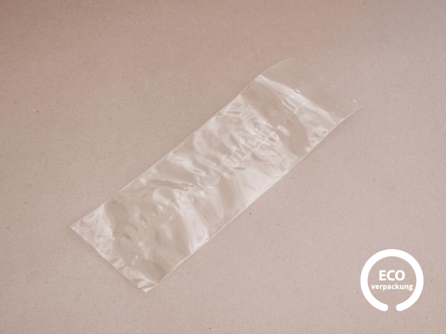 Bio PLA Tüte für 1 Keks transparent 21 x 7 cm