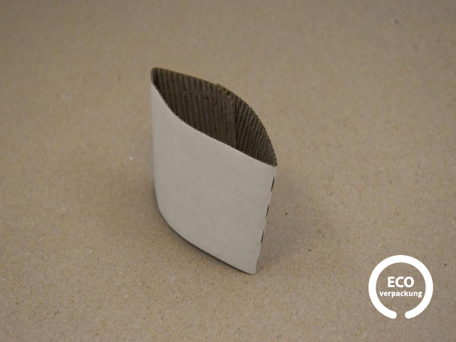 Recyklovatelný rukávek malý na BIO kelímek 8 oz bíly