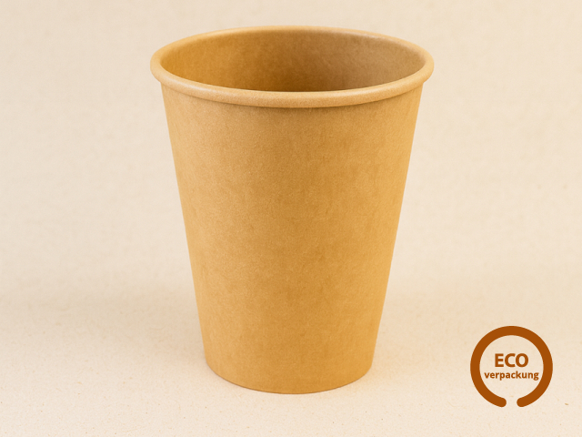 Bio Papierbecher ECO CUP braun 300 ml (12 oz)