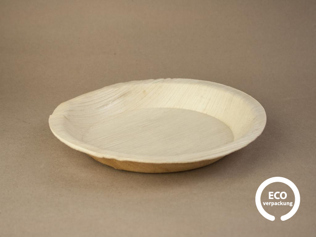 Teller aus Palmblättern rund 20 cm/8"