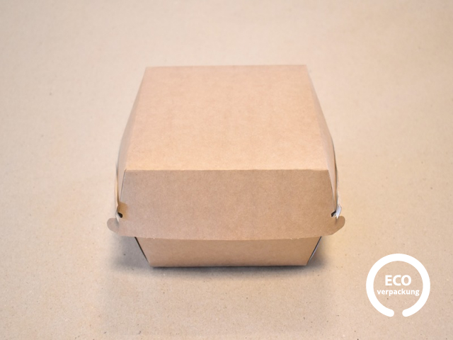 Papierschachtel für Hamburger 15x15x9 cm