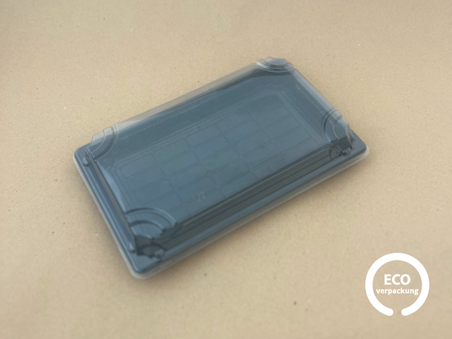 PET Sushibox 24,7 x 15,5 x 3 cm mit Deckel