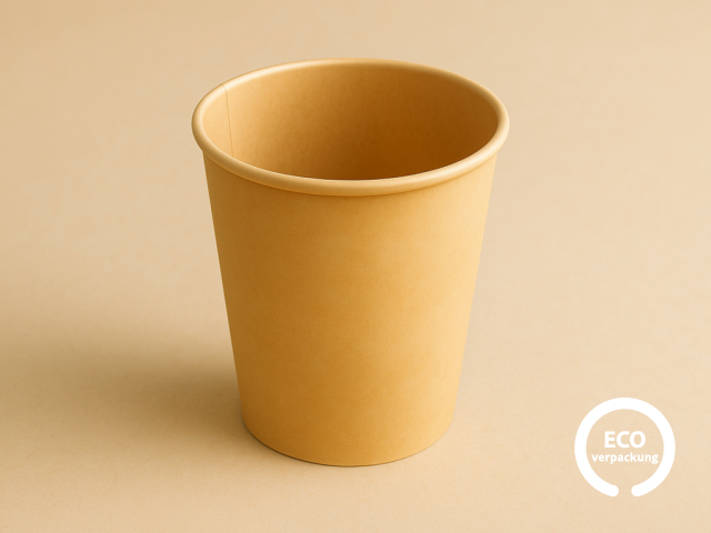 Bio Papierbecher PLASTIC FREE 16 oz BRAUN